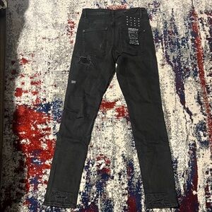 Ksubi Black Skinny Jeans with Distressed Details Chitch Boneyard Black